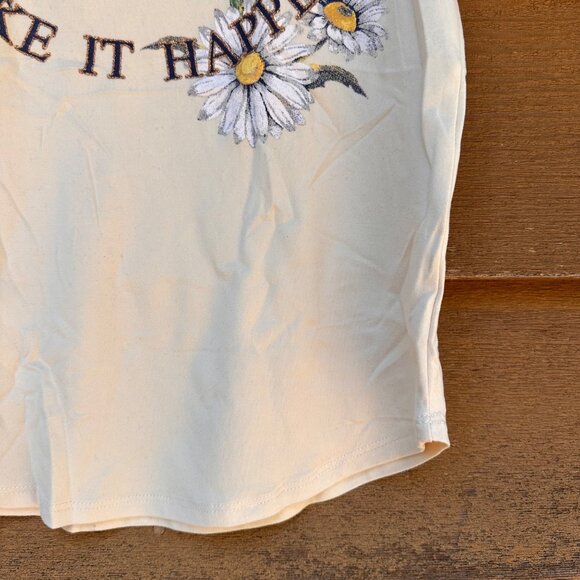 Beautees Girls Cream Top With Lace Sleeves & Embroidered Floral Butterfly Design - Picture 7 of 12